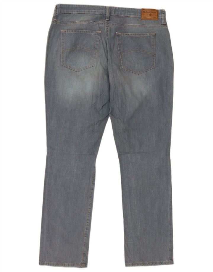 Marlboro Classics Męskie jeansy slim W32 L29 Niebieskie bawełniane