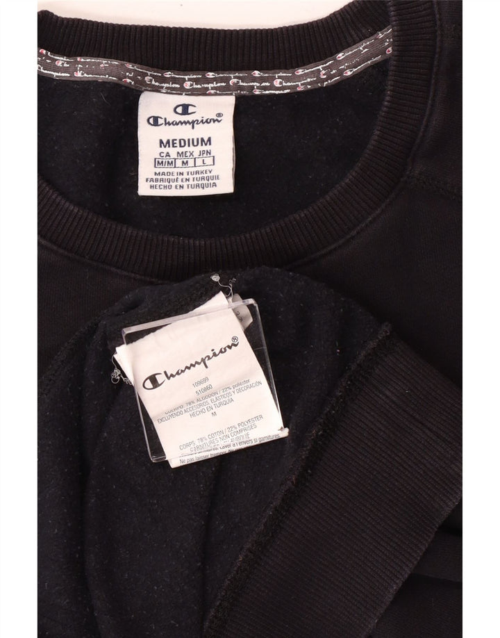 Damska bluza z grafiką CHAMPION UK 14, średnia czarna bawełna