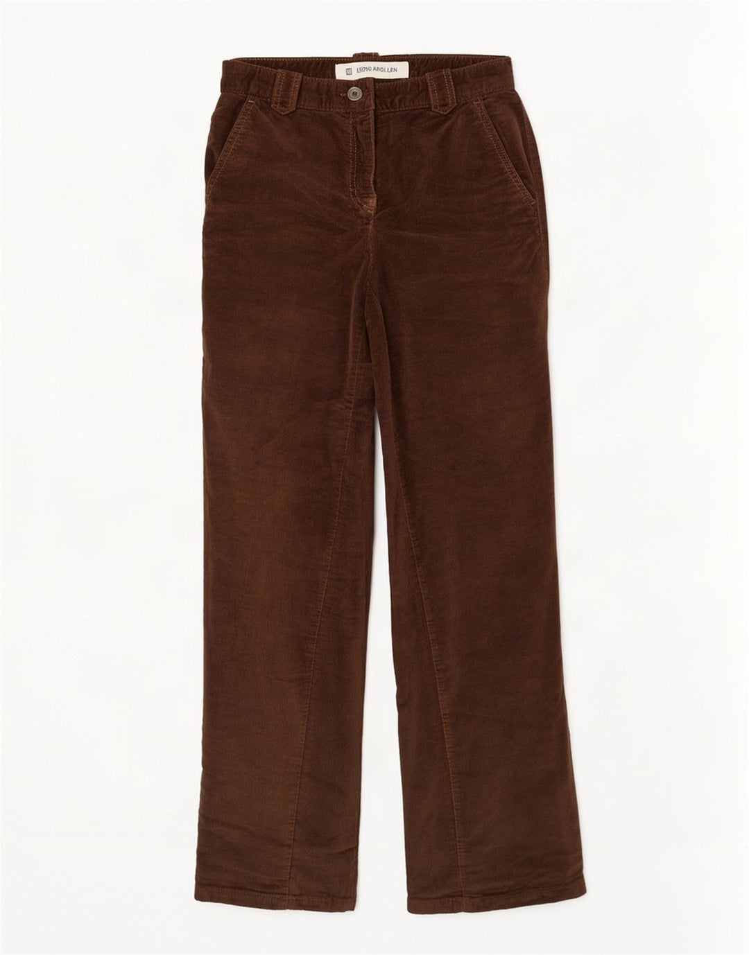 Welurowe spodnie codzienne Gap Stretch Bootcut W30 L30 brązowe