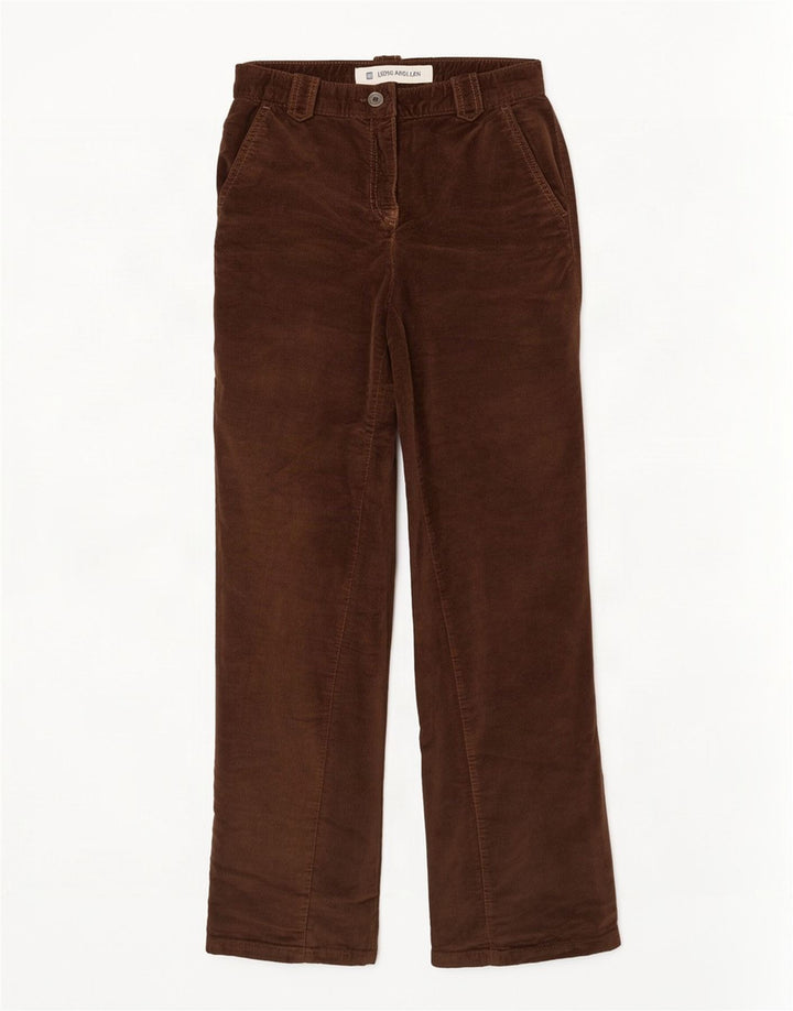 Welurowe spodnie codzienne Gap Stretch Bootcut W30 L30 brązowe