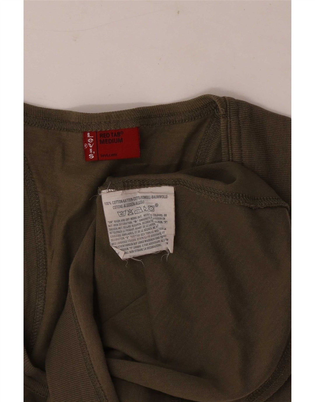 Damska kamizelka Levi's Top UK 12, średnia bawełna khaki