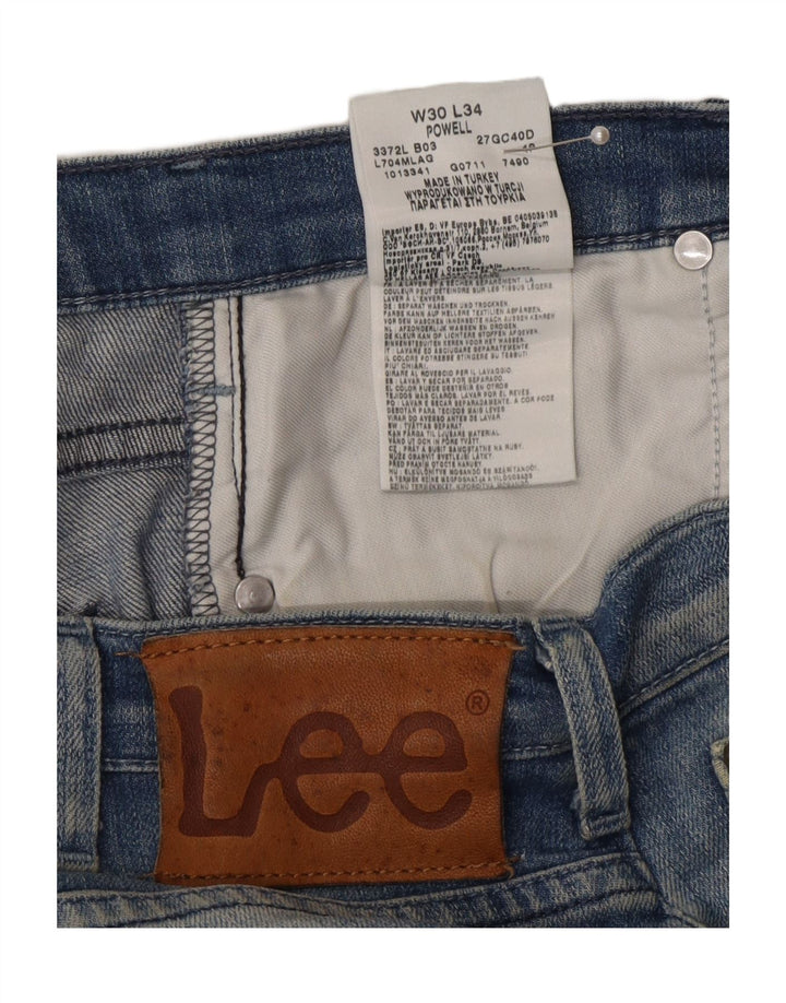 Męskie spodenki jeansowe Lee Lowell W30, średnioniebieskie, bawełniane