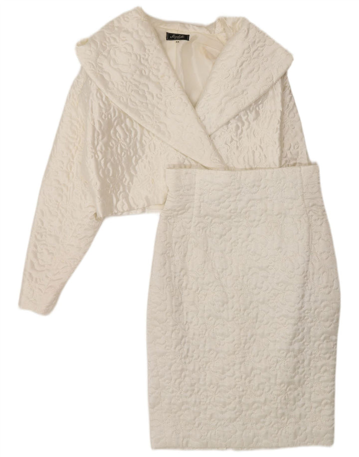 Dwuczęściowy zestaw spódnic damskich w stylu vintage IT 44 Medium W28 Biała wiskoza