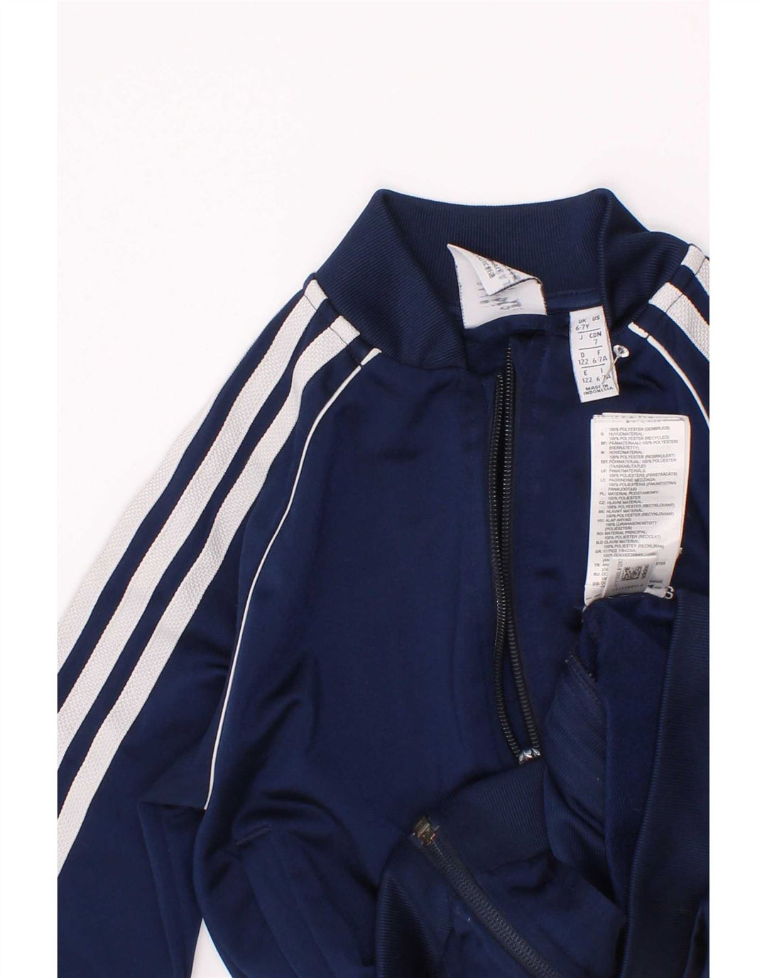 Kurtka chłopięca Adidas Dresowa Top 6-7 Lat Granatowa Poliester
