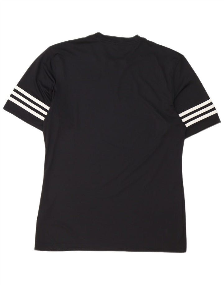 Męska koszulka Adidas Climalite Top, średni czarny poliester