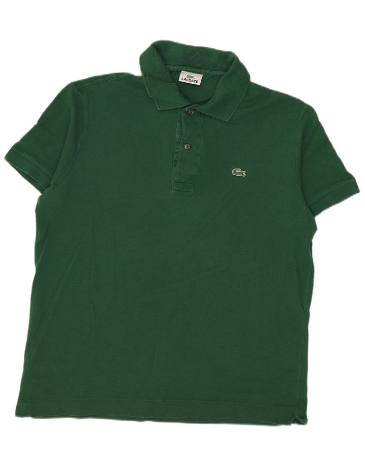 Męska koszulka polo Lacoste, rozmiar 4, średnia, zielona bawełna