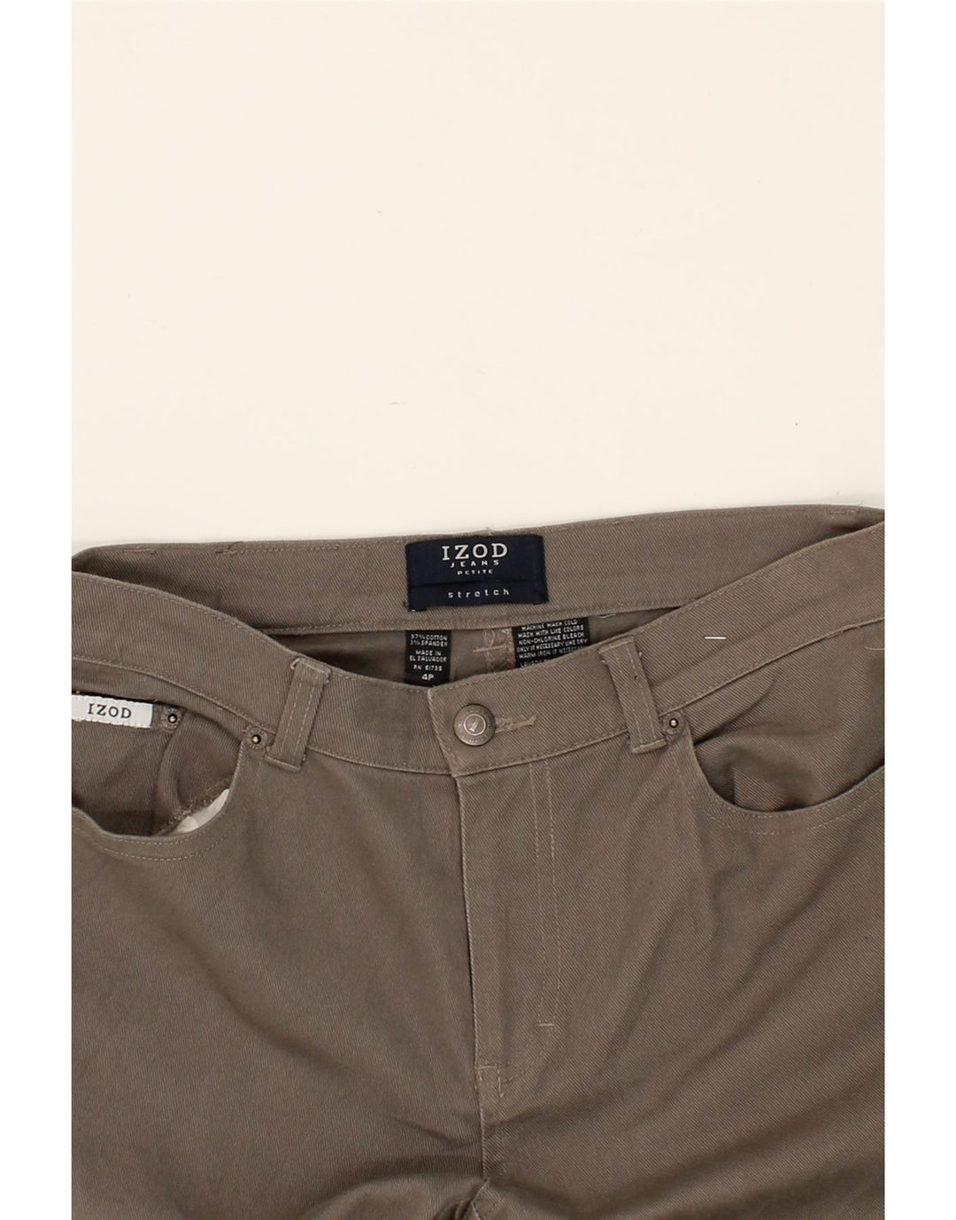 IZOD Womens Petite Bootcut Jeans US 4 Small W30 L27 Grey Cotton Vintage Izod and Second-Hand Izod from Messina Hembry 
