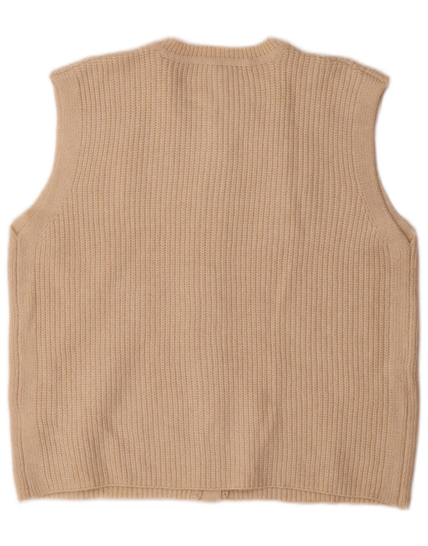 Marks & Spencer Damski sweter bez rękawów, UK 14, średni beż