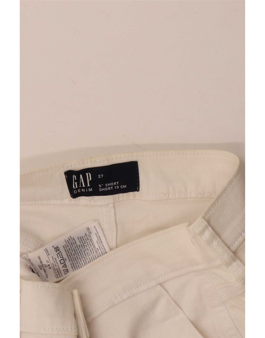 Damskie spodenki jeansowe Gap W27 Small, białe, bawełniane
