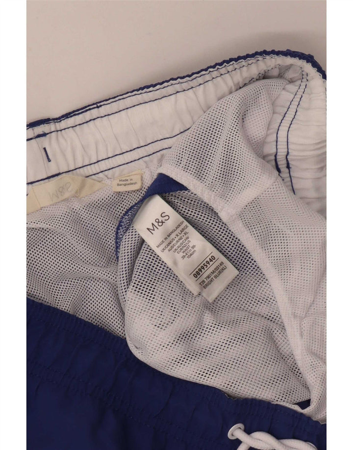 Męskie spodenki kąpielowe Marks & Spencer XL, niebieskie, poliestrowe