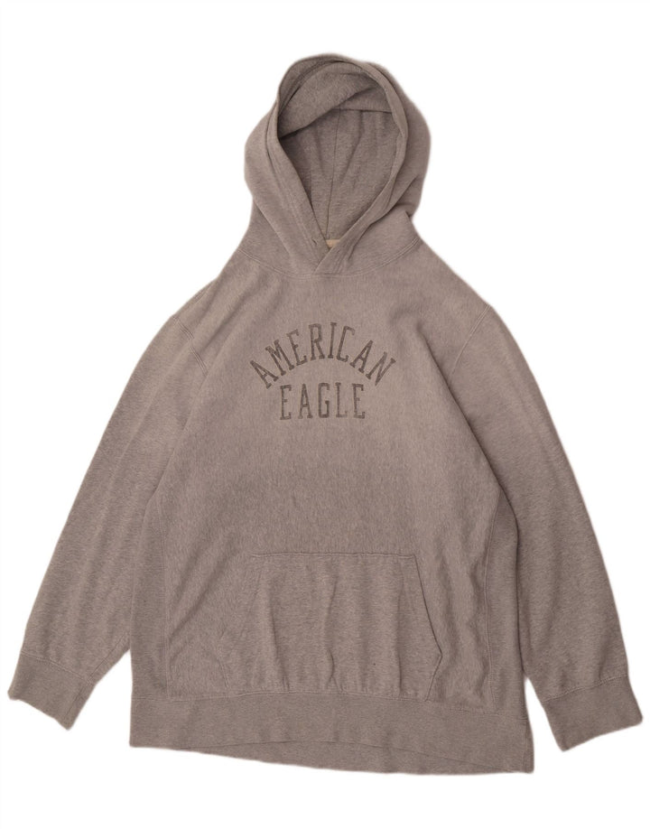 Męski sweter z kapturem American Eagle, 2XL, szary, bawełniany