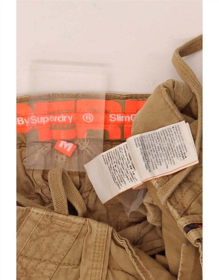 Męskie spodenki cargo Superdry, średnie W36, beżowa bawełna