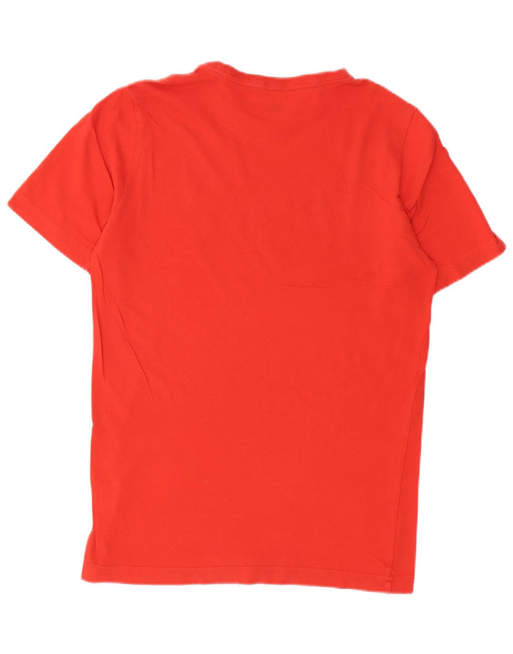 Męski T-shirt z grafiką PUMA, mały, czerwony, bawełniany