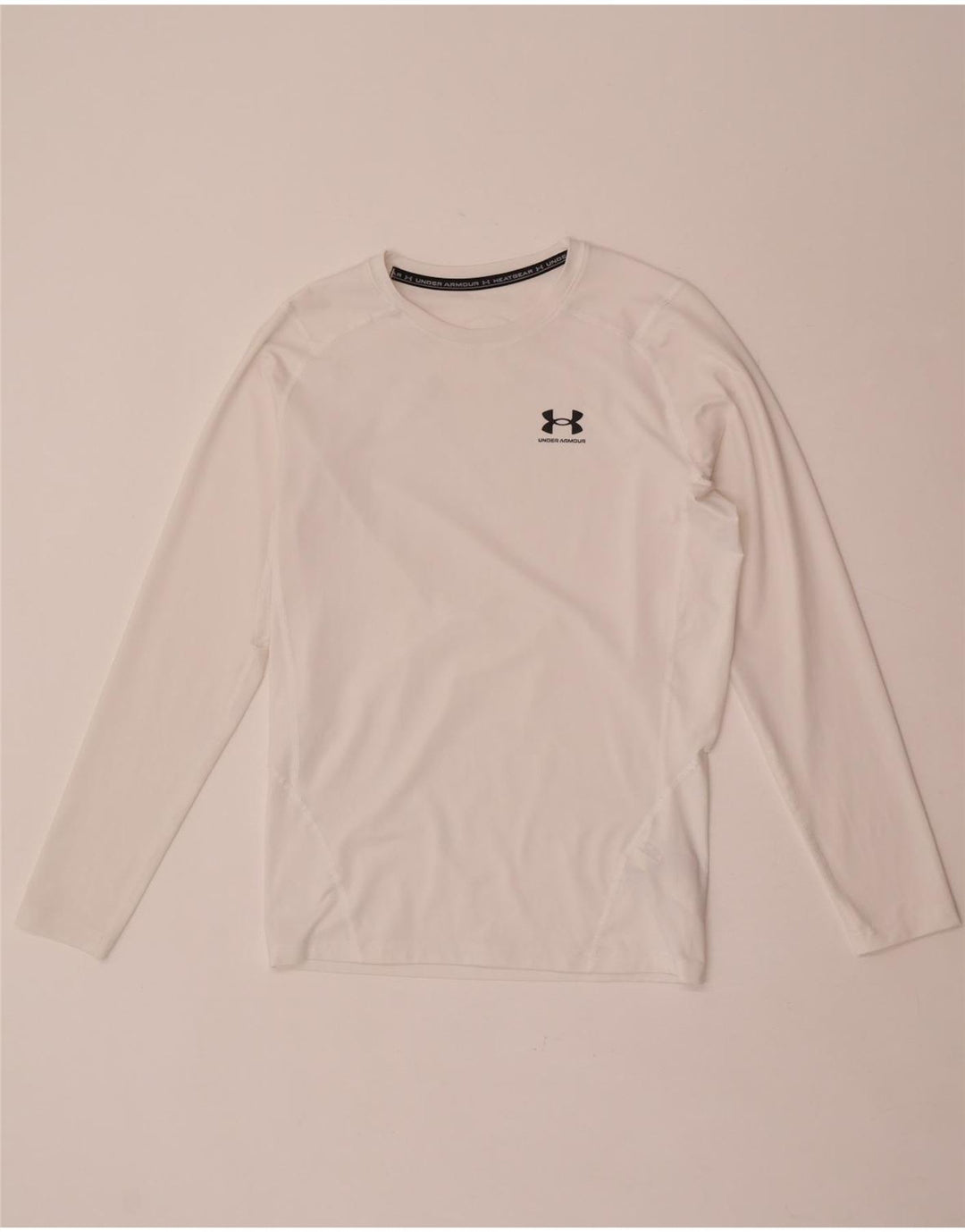 Męski top Under Armour Heat Gear z długim rękawem, XL, biały, poliester
