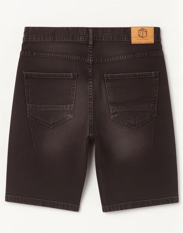 Zara Mens Denim Shorts EU 38 Small W30 Black Cotton