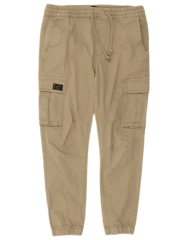 Męskie spodnie joggery Zara Cargo, średnie W31 L27, bawełna khaki