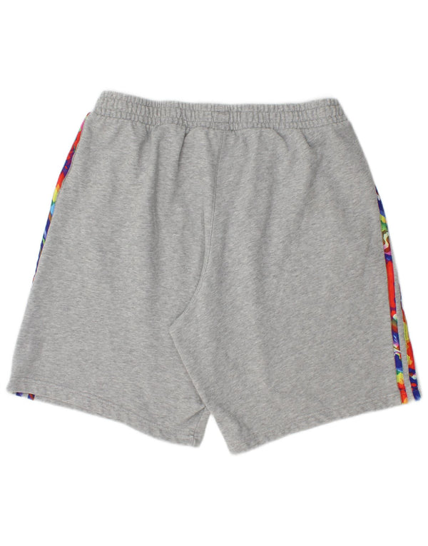 Męskie spodenki sportowe Adidas XL, szare, nakrapiane, bawełniane