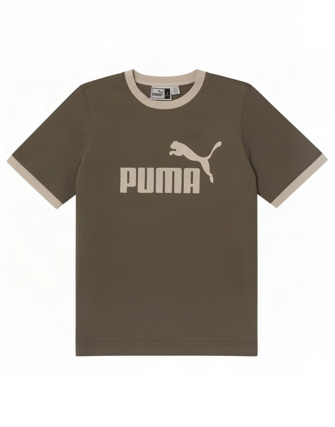 Męski T-shirt z grafiką Puma, mały, szary