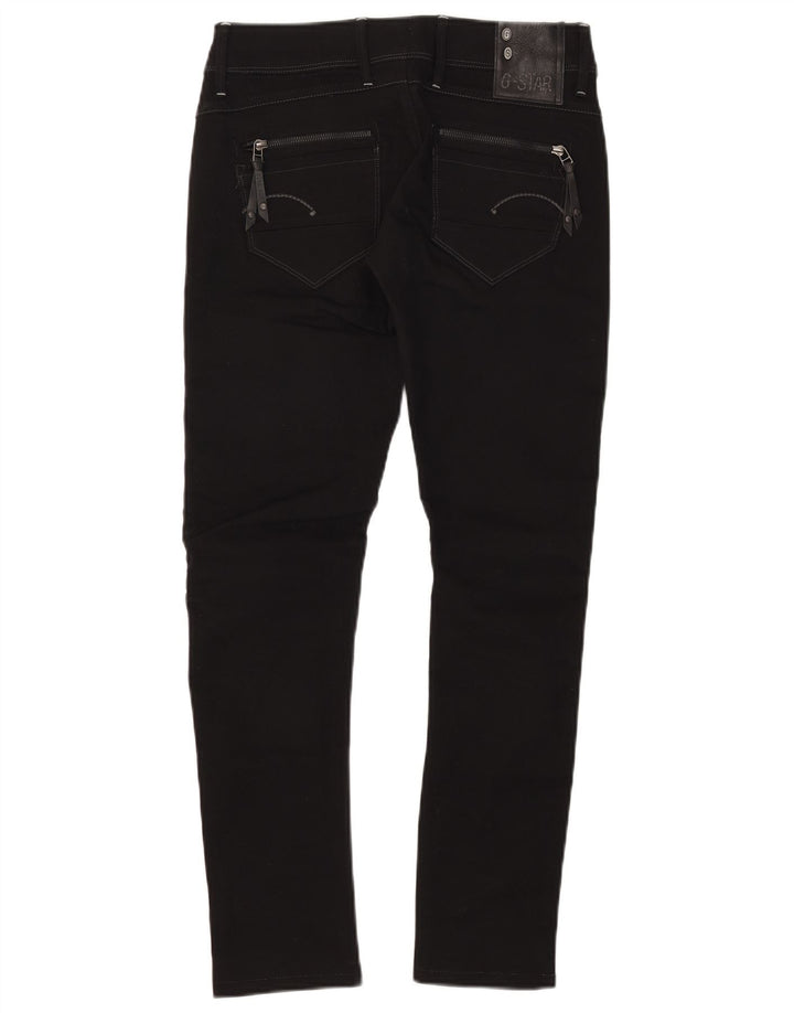 Damskie jeansy skinny G-Star 3301 W28 L29 Czarny poliester