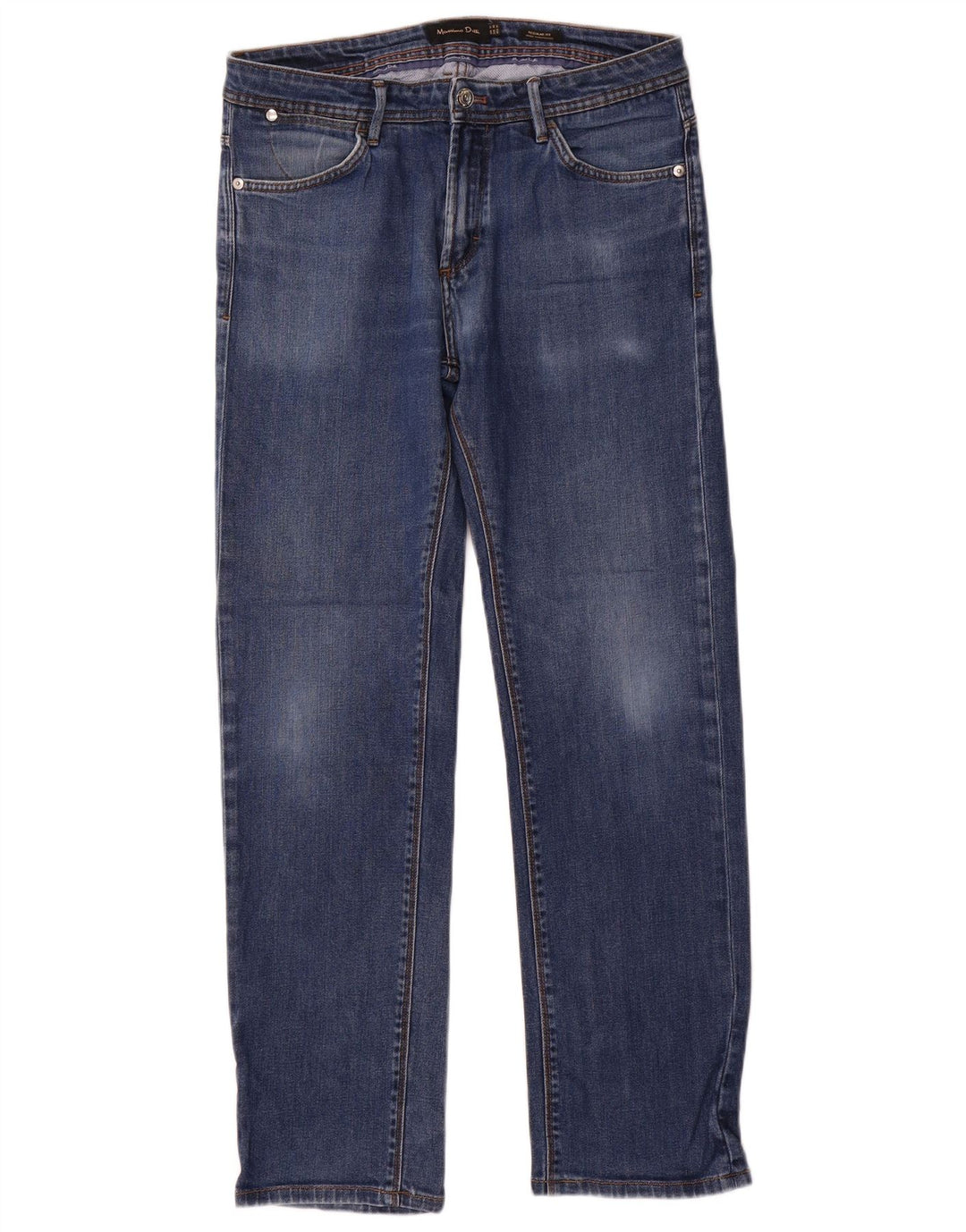 Massimo Dutti Męskie proste dżinsy o regularnym kroju EU 40 Medium W31 L30 Niebieskie