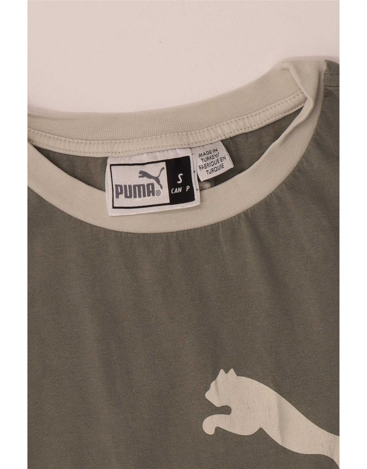 Męski T-shirt z grafiką Puma, mały, szary
