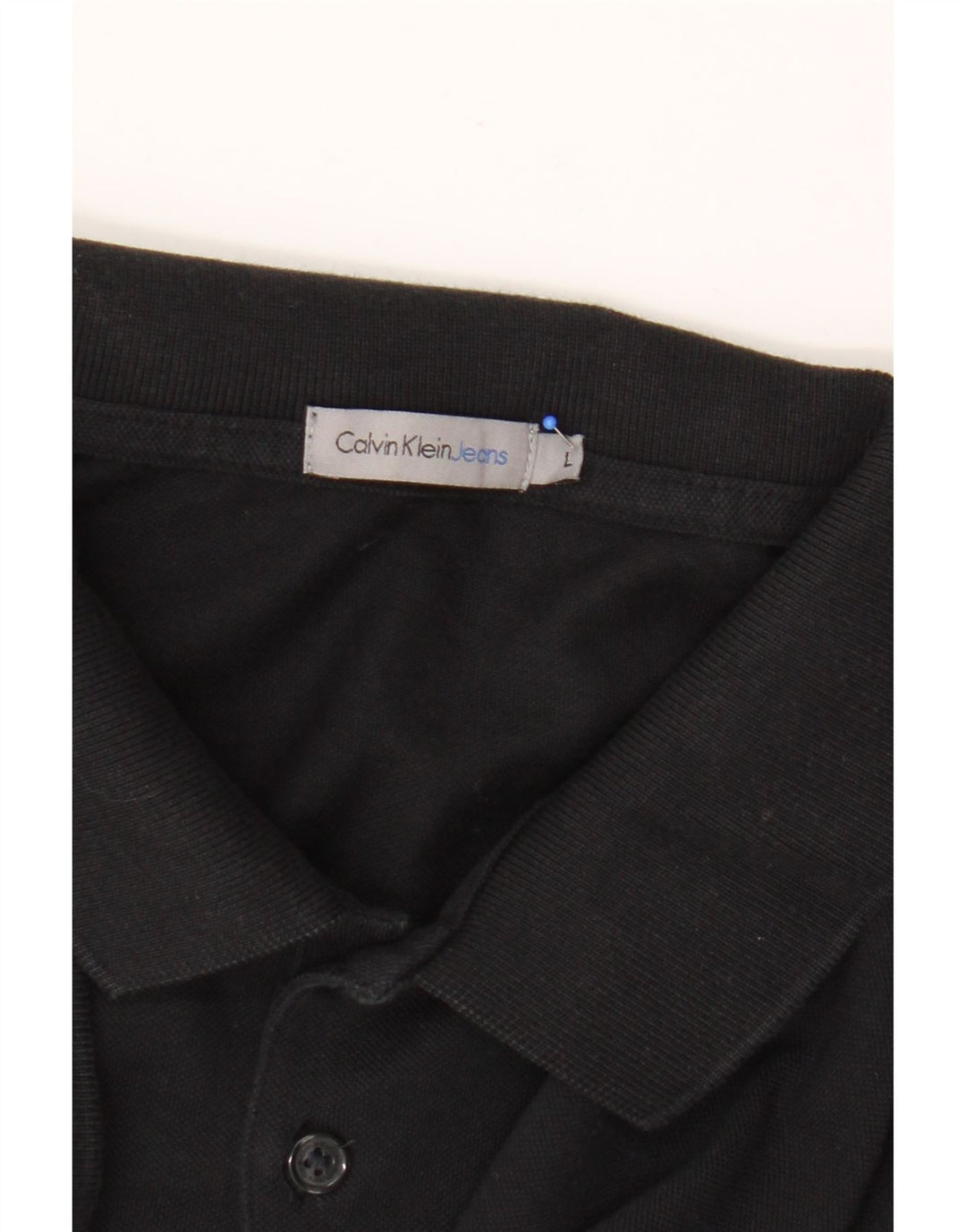 Męska koszulka polo Calvin Klein Jeans, duża, czarna