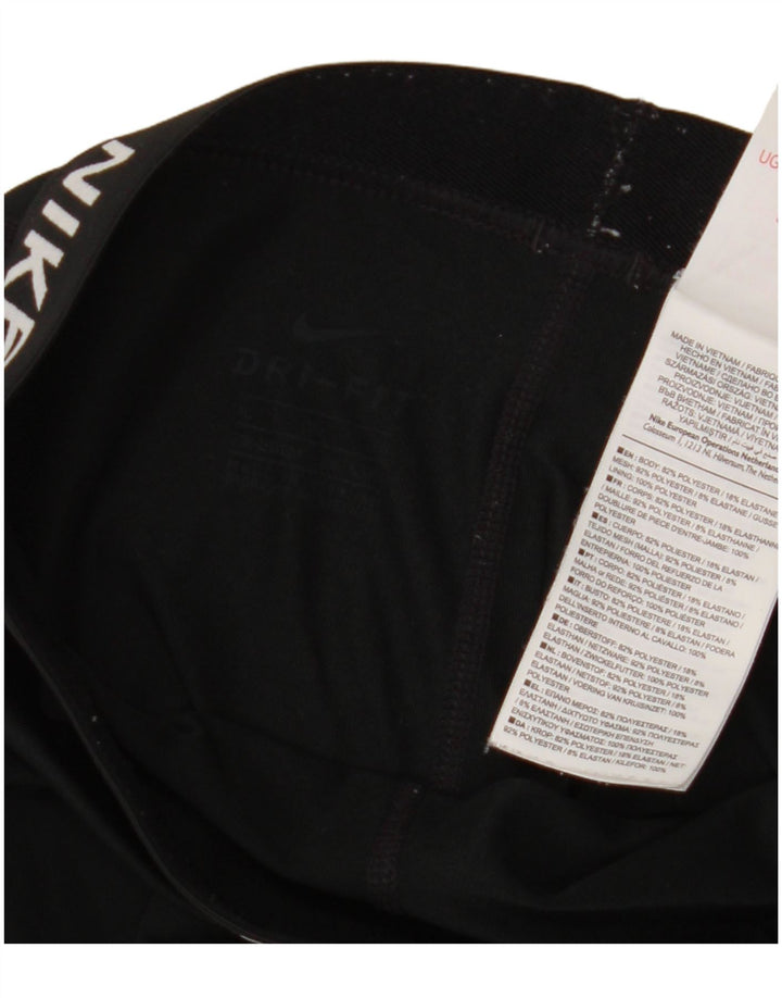 Dziewczęce legginsy NIKE Dri Fit z grafiką, 13-14 lat, XL, czarny poliester