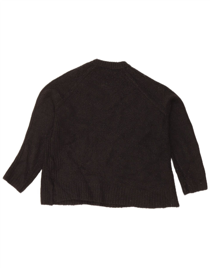 Marks & Spencer Damski sweter z okrągłym dekoltem, UK 14, średni czarny