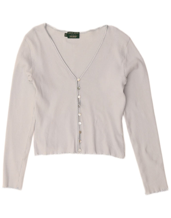 Damski sweter rozpinany Hobbs, UK 14, średni niebieski, bawełniany