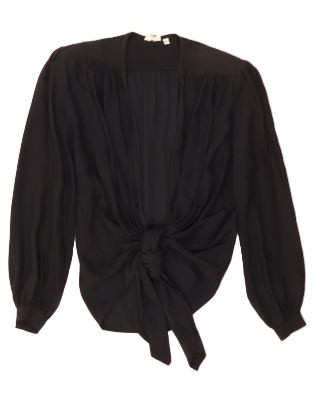 VINTAGE Womens Oversized Cardigan Top IT 44 Medium Black Acetate Vintage Vintage and Second-Hand Vintage from Messina Hembry 