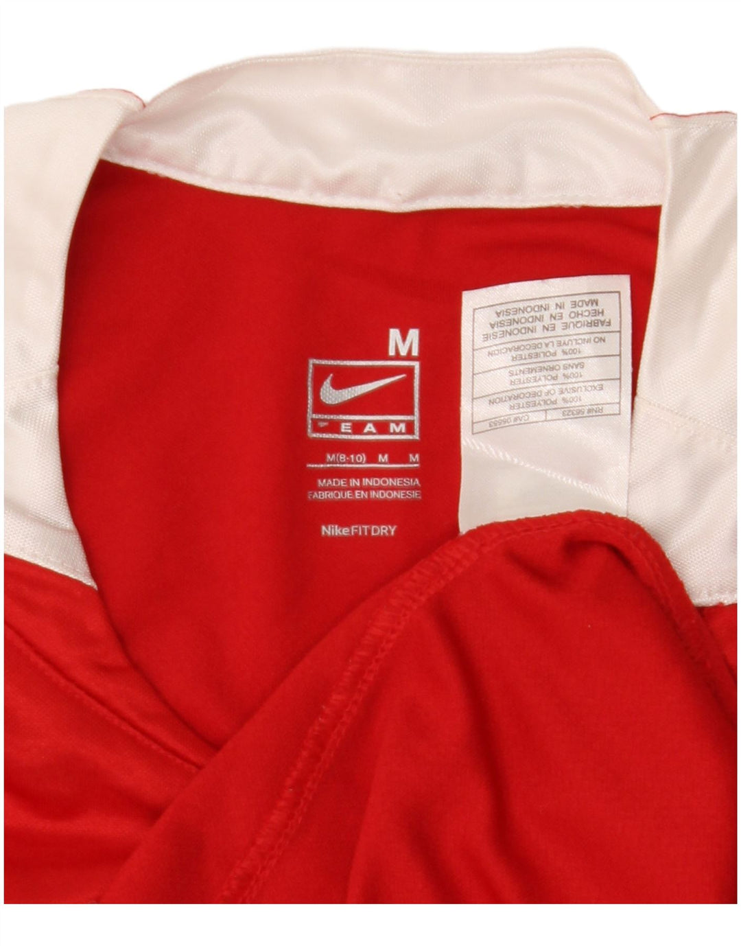 Damska koszulka Nike Fit Dry T-shirt US 8/10, poliester w kolorze średniej czerwieni