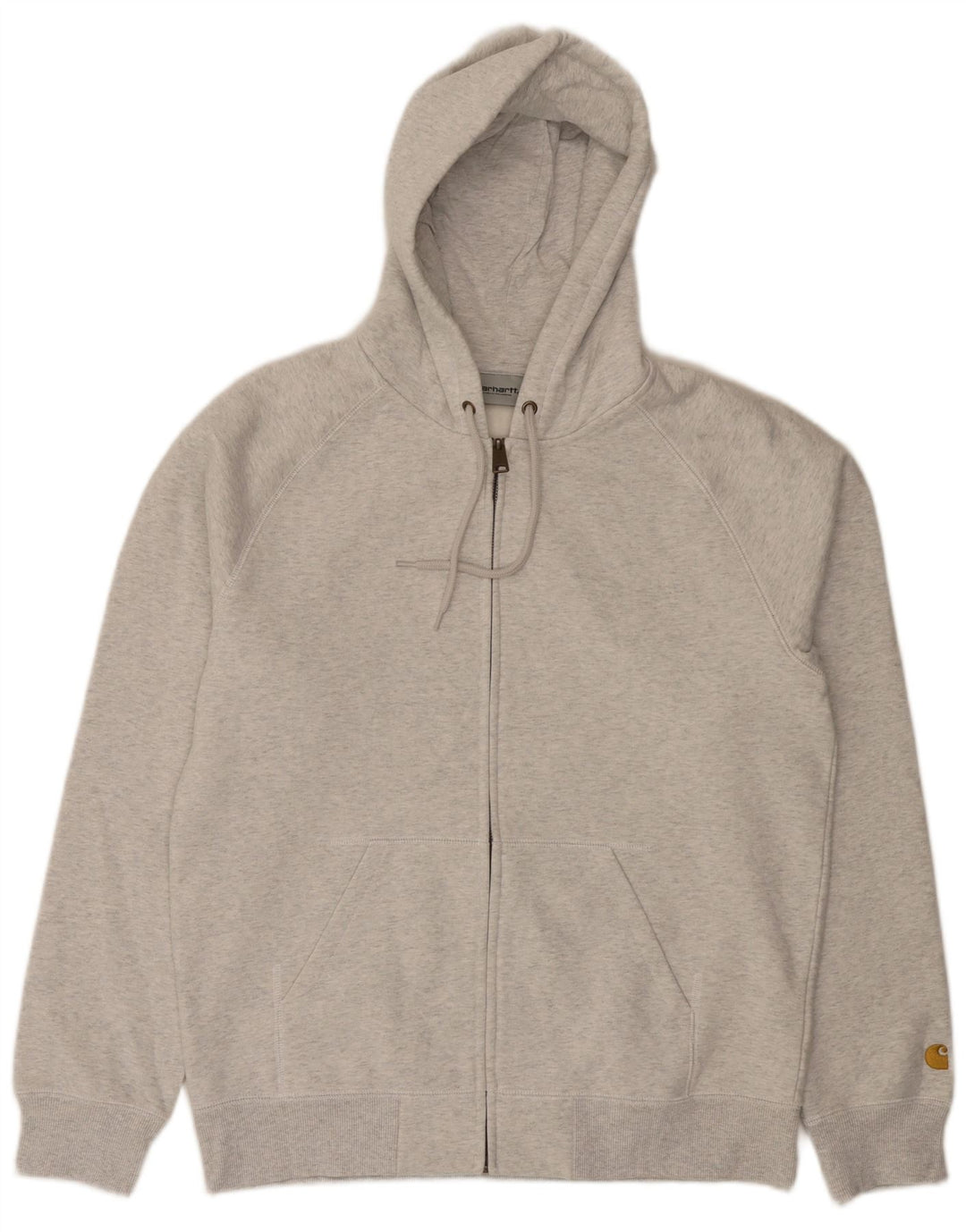 Męski sweter z kapturem Carhartt, średnioszary, bawełniany
