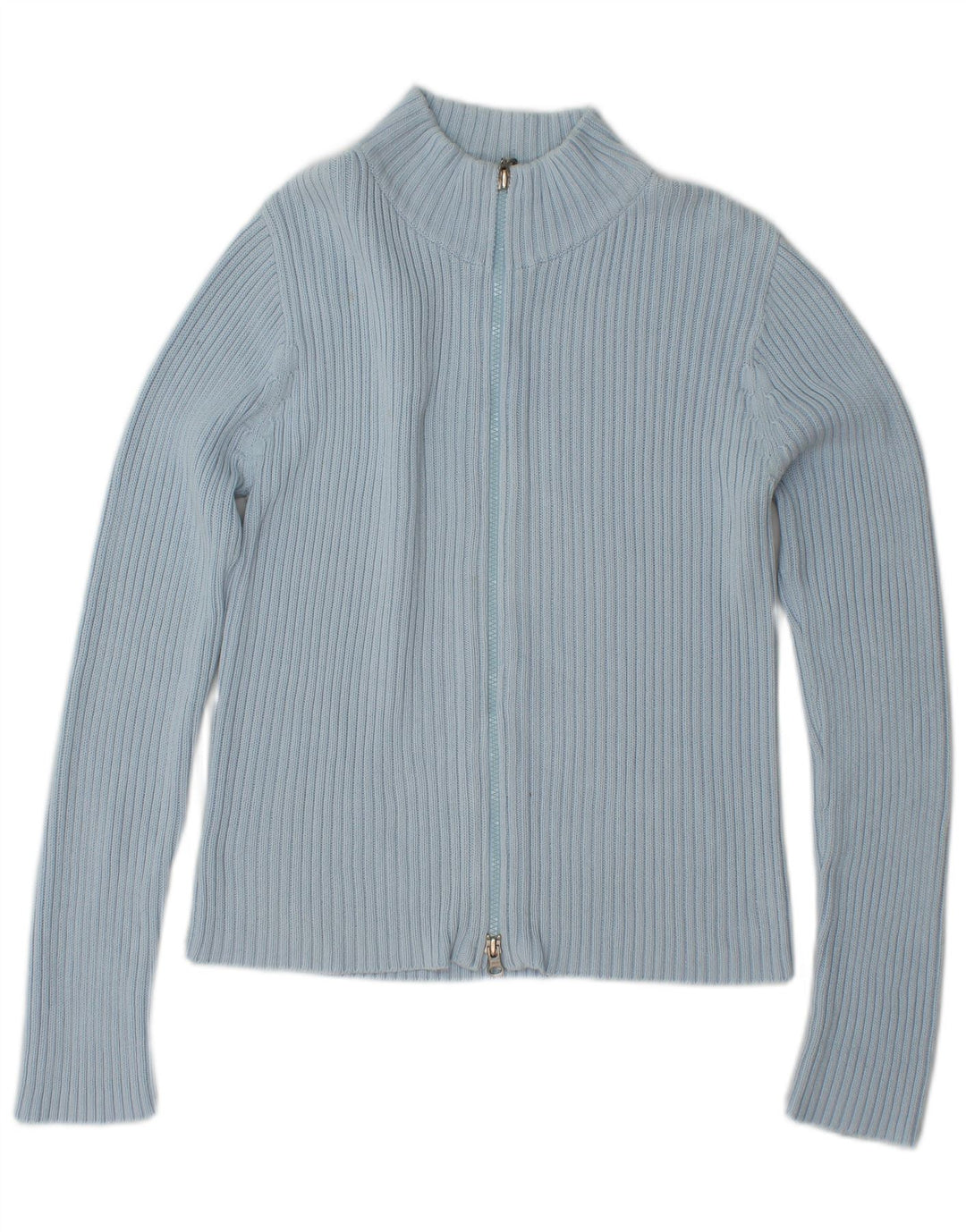 Damski sweter TOM TAILOR Crop Cardigan UK 12 Średni niebieski