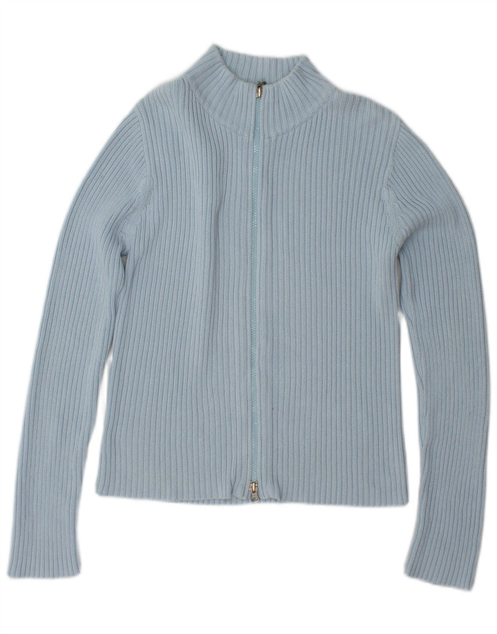 Damski sweter TOM TAILOR Crop Cardigan UK 12 Średni niebieski