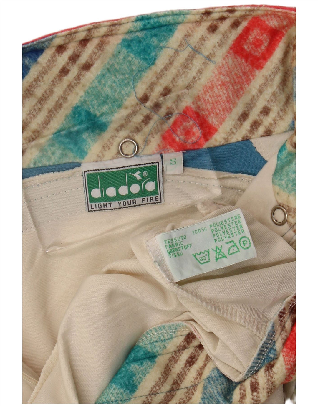 Damska kurtka dresowa Diadora UK 10, mała w kolorze złamanej bieli