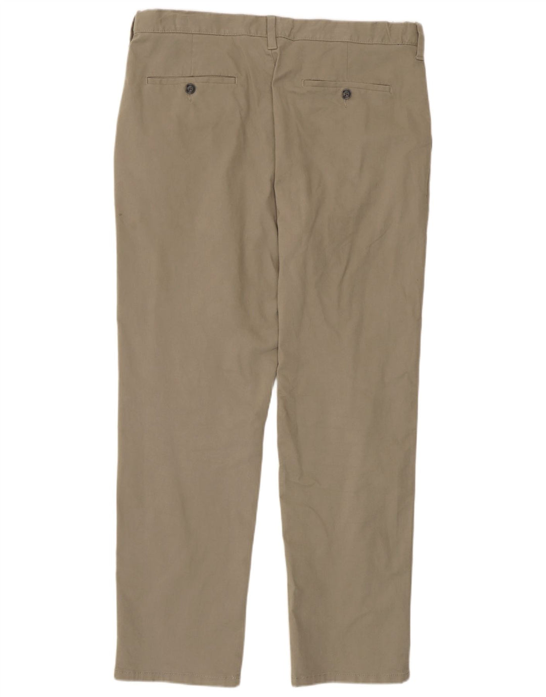 Męskie spodnie chino o regularnym kroju Marks & Spencer W36 L31 Beżowa bawełna