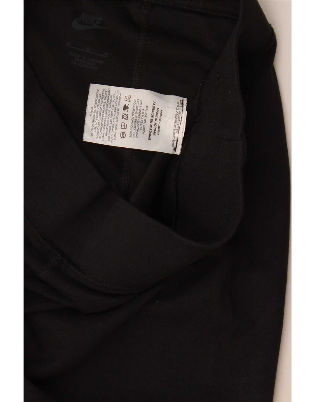 Damskie legginsy Nike Graphic UK 12, średnie czarne, bawełniane