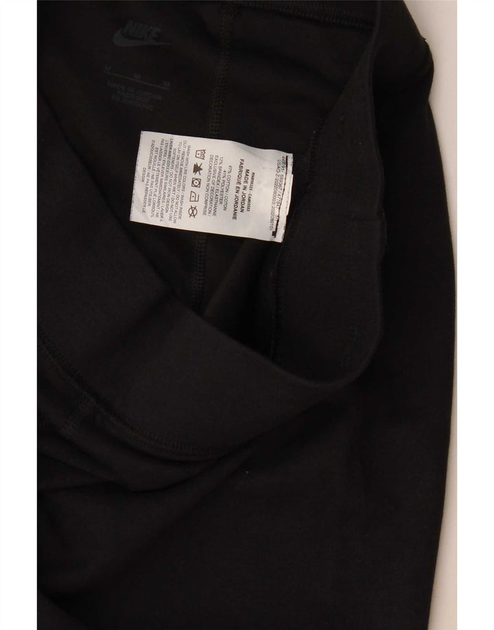Damskie legginsy Nike Graphic UK 12, średnie czarne, bawełniane