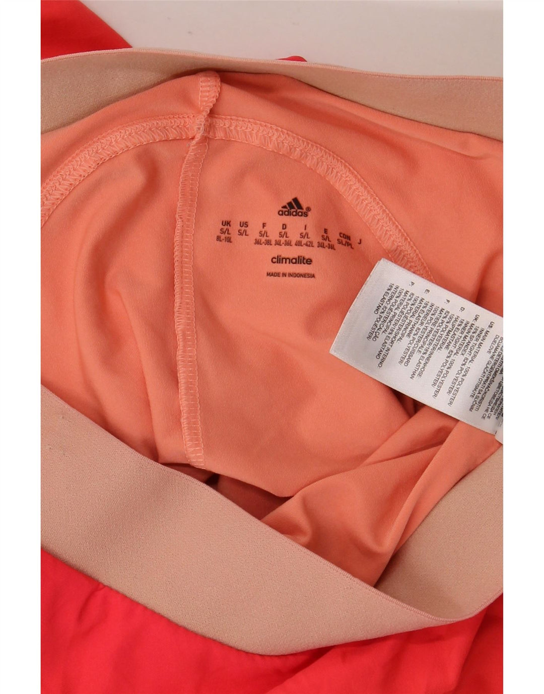 Damska spódnica tenisowa ADIDAS Climalite UK 8/10, mała pomarańczowa, poliester