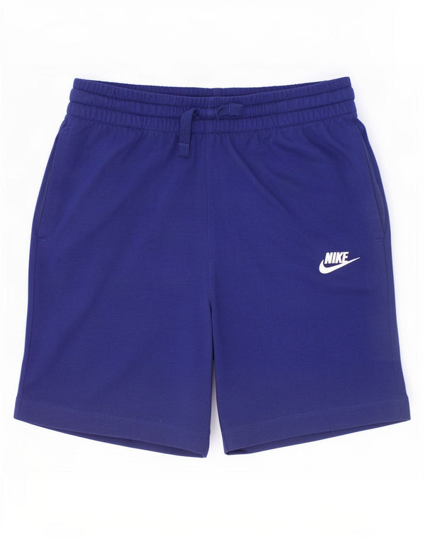Chłopięce spodenki sportowe Nike o standardowym kroju, duże, 12-13 lat, granatowe, poliestrowe