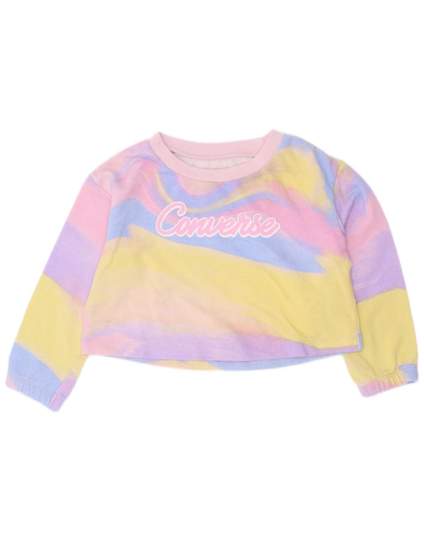 Bluza Converse Baby Girls Crop Jumper 18-24 miesięcy, wielokolorowa