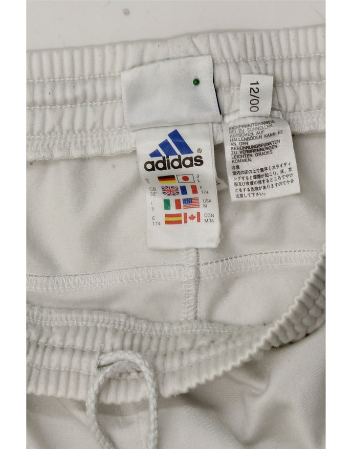 Męskie spodnie dresowe ADIDAS, średni biały poliester