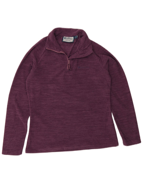Damski sweter polarowy Mountain Warehouse z zamkiem błyskawicznym UK 10, mały, fioletowy, nakrapiany