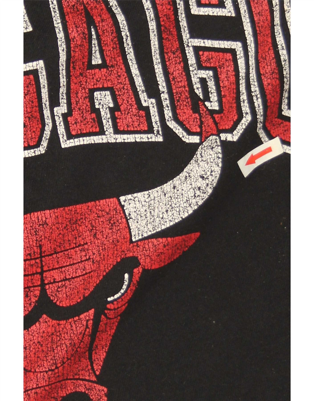 Męska bluza męska NBA Chicago Bulls z grafiką oversize, mała czarna