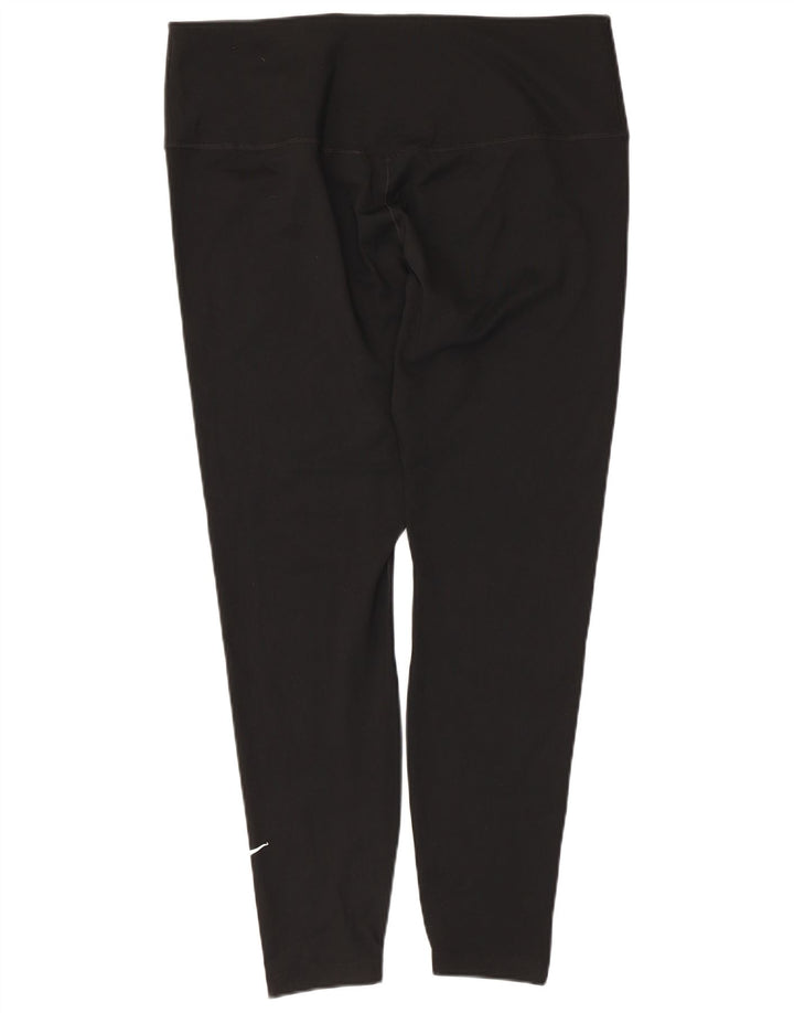 Damskie legginsy Nike Dri Fit UK 20 2XL, czarny poliester