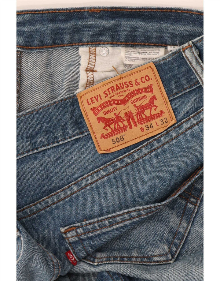 Męskie dżinsy Levi's 508 Regular Tapered W34 L32 Niebieskie