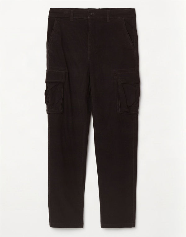 Męskie sztruksowe spodnie w stylu vintage Comfort Fit IT 48 Medium W33 L28 Black