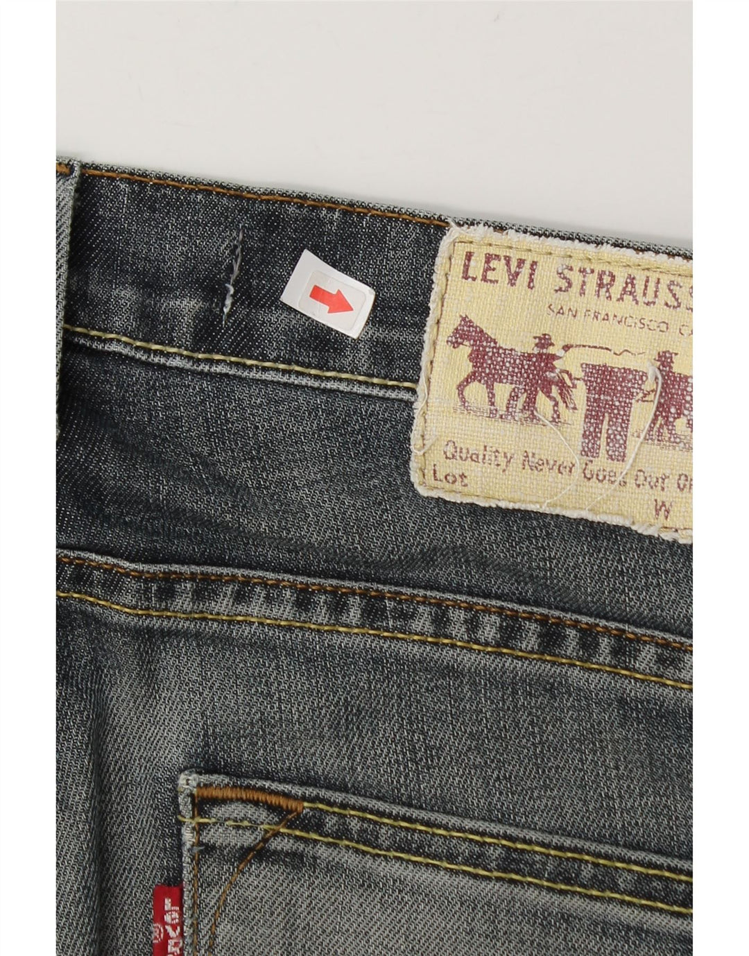 Męskie jeansy Levi's 504 Straight W30 L31 granatowe