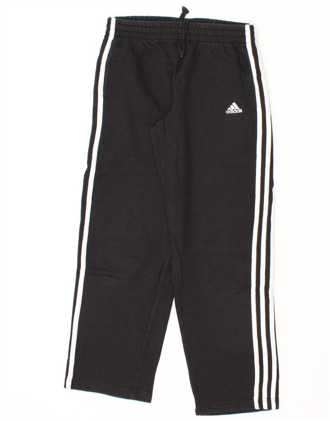 ADIDAS Boys Tracksuit Trousers 9-10 Years  Black Cotton Vintage Adidas and Second-Hand Adidas from Messina Hembry 