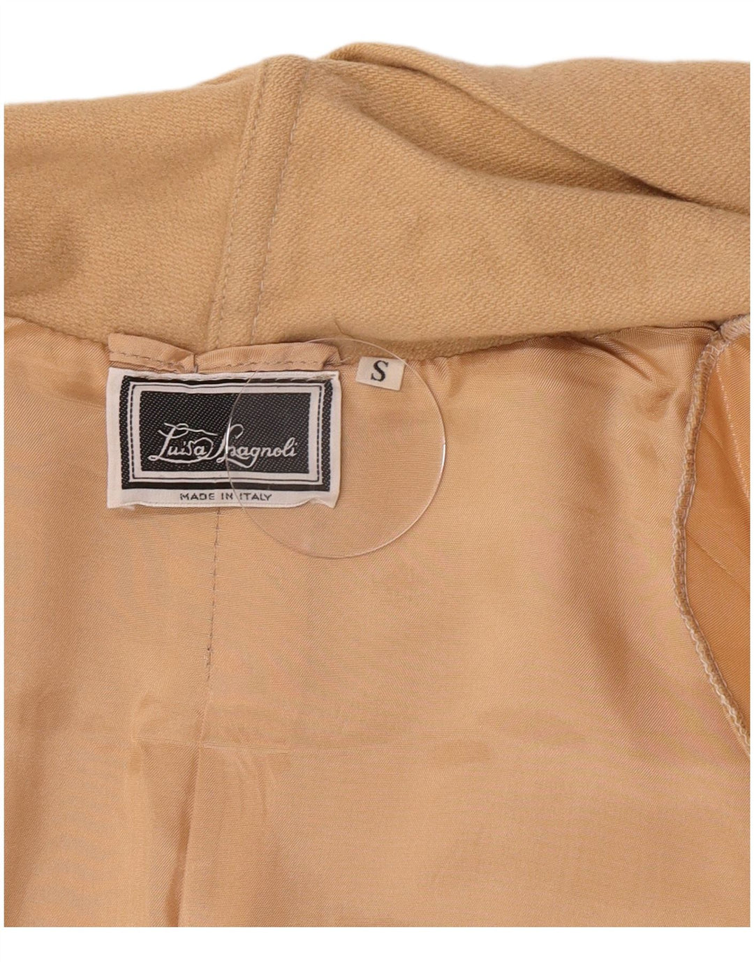 Luisa Spagnoli Damski otwarty płaszcz oversize UK 10 Small Beige